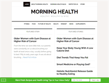 Tablet Screenshot of morninghealth.com